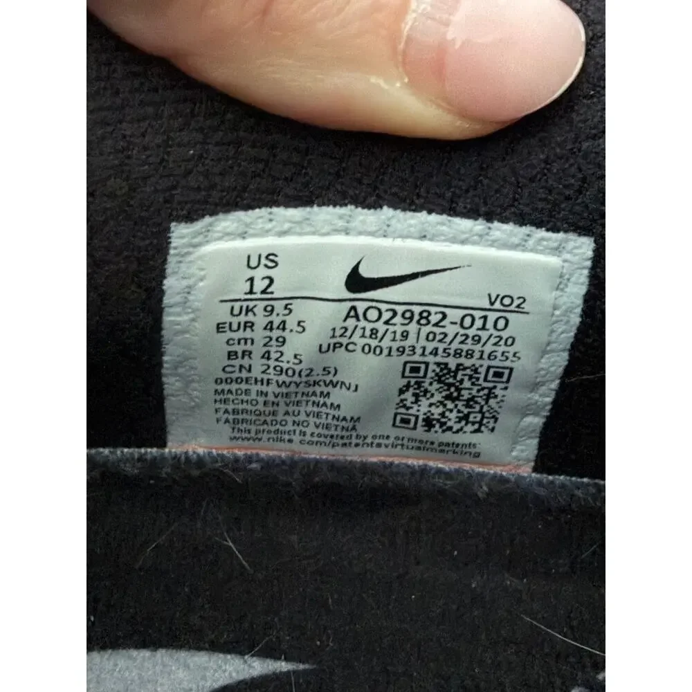 Nike Women's Metcon 5 Black White Training Shoes AO2982-010 Size 12 EUC